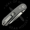 Knafs Co. Lander EDC Liner Lock Black G10 D2 (2.75" Blackwash)