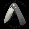 Knafs Co. Lander EDC Liner Lock Black G10 D2 (2.75" Blackwash)