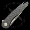 Eikonic Knives Dromas Designed By Brian Brown Knives Black G10 Double Comb House Build (3.25in D2 Blade)