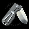 WESN Microblade Frame Lock Knife Titanium (1.5" Satin) D2