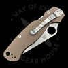 Spyderco Paramilitary 2 Compression Knife Brown G-10 (3.4" Satin) Sprint Run