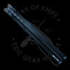 Pro-Tech Knives Strider PT Plus Black Textured Aluminum Auto Abalone Button Magnacut (3" DLC)