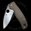 Spyderco Shaman Compression Lock Knife Brown G-10 (3.4" Satin CPM 15V) C229GP