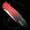 Kershaw Leek MagnaCut Assisted Opening Gradient Red (3" Stonewash)