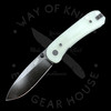 Knafs Co. Lander EDC Liner Lock Natural G10 14C28N (2.75" Blackwash)