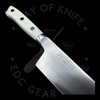 Perfect Edge Cutlery Shiro Hane 9.5in Gyuto White Corian Handle CTS-BD1N Steel