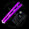 MachineWise Prysma PRO Purple Balisong Trainer 410SS (5.25" SW)