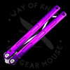 MachineWise Prysma PRO Purple Balisong Trainer 410SS (5.25" SW)