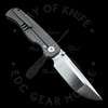 TuyaKnife Wrath Frame Lock Knife Gray Frag Pattern Titanium (3.5" Belt Satin)