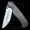 TuyaKnife Wrath Frame Lock Knife Gray Frag Pattern Titanium (3.5" Belt Satin)