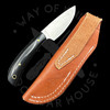 *Pre Owned* Hess Knifeworks Large Caper Black Micarta (3.75" Satin)
