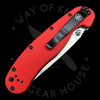 Ontario Rat Model 1 S35VN Knife G-10 Red (3.5" Satin)