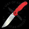 Ontario Rat Model 1 S35VN Knife G-10 Red (3.5" Satin)