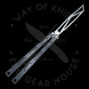 MachineWise Prysma Black Balisong Trainer 410SS (5.25" SW)