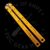 MachineWise Prysma Orange Balisong Trainer 410SS (5.25" SW)