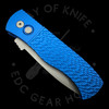 Pro-Tech Emerson CQC-7 Tanto Automatic Knife Blue Jigged (3.25" Bead Blast)