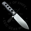 QSP Knife Canary Black Micarta Fixed Blade 4.25in Stonewash