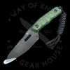 CIVIVI Propugnator Fixed Blade Knife Green Micarta (4.1" Black SW)