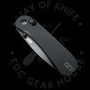 Knafs Lander 3 Drop Point Clutch Lock Knife Black G-10 (2.75" Black)