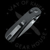 Knafs Lander 3 Drop Point Clutch Lock Knife Black G-10 (2.75" Black)