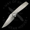 Asher Knives Acuto Titanium Liner Lock S35VN (3.2in Stonewash)
