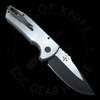 *Pre Owned* Pro-Tech SBR Custom Automatic Knife Knurled Titanium Monochrome (2.6" SW S35VN)