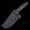 Asher Knives Lil' Buddy Fixed Blade Black G10 CPM 3V (3in Stonewashed)