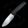 Asher Knives Lil' Buddy Fixed Blade Black G10 CPM 3V (3in Stonewashed)