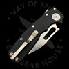 Demko Knives AD20.5 Shark Cub Black Aluminum 20CV (2.75" Stonewash)