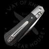 *Pre Owned* Pena X Series Raptor Bolster Lock Front Flipper Black Micarta M390 Reverse Tanto (2.875" Satin)