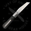 *Pre Owned* Pena X Series Raptor Bolster Lock Front Flipper Black Micarta M390 Reverse Tanto (2.875" Satin)