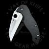 *Pre Owned* 003 Spyderco Canis Carbon Fiber S30V (3.43" Satin) C248CFP