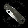 *Pre Owned* 003 Spyderco Wayne Goddard Olive Green (3.625" Satin Plain) C16POD