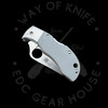 *Pre Owned* 003 Spyderco Manbug Gray G-10 Stainless Bolster VG-10 (1.96" Satin) MGGYP