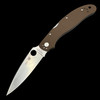*Pre Owned* 003 Spyderco Calypso Sprint Run Brown G-10 VG-10 (3.93" Satin) C54GBN