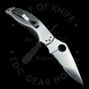 *Pre Owned* 003 Spyderco UpTern Stainless Steel Combo Edge (2.82" Satin) C261PS