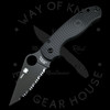 *Pre Owned* 003 Spyderco Para 3 Lightweight Black Spyderedge FRN CTS BD1N (2.93" DLC) C223SBBK