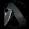 *Pre Owned* 003 Spyderco Para 3 Lightweight Black Spyderedge FRN CTS BD1N (2.93" DLC) C223SBBK