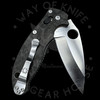 *Pre Owned* 003 Spyderco Manix 2 Marbled Carbon Fiber CPM 4V (3.37" Satin) C101MCFP2