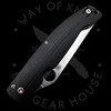 *Pre Owned* 003 Spyderco Pattada Black G-10 N690Co (3.92" Satin) C204GP