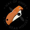 *Pre Owned* Spyderco Manbug Burnt Orange FRN HAP40 Sprint Run (1.97" Satin) MBORPE