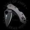 *Pre Owned* 003 Spyderco Dragonfly 2 Carbon Fiber CPM Cru-Wear (2.29" Black TiCN) C28CFPBK