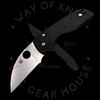 *Pre Owned* 003 Spyderco Lil' Native Wharncliffe Black G-10 S30V (2.47" Satin) C230GPWC