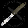 *Pre Owned* 003 Spyderco Roadie Olive Green N690Co (2.09" Satin) C189PGR