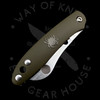 *Pre Owned* 003 Spyderco Roadie Olive Green N690Co (2.09" Satin) C189PGR