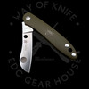 *Pre Owned* 003 Spyderco Roadie Olive Green N690Co (2.09" Satin) C189PGR