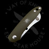 *Pre Owned* 003 Spyderco Roadie Olive Green N690Co (2.09" Satin) C189PGR