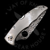 *Pre Owned* 003 Spyderco Endura 4 Titanium Backlock VG-10 Damascus (3.83" Damascus) C10TIPD