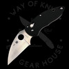 *Pre Owned* 003 Spyderco Q Ball Ball Bearing Lock Black G-10 VG-10 (2.75" Satin) C219GP