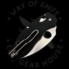 *Pre Owned* 003 Spyderco Q Ball Ball Bearing Lock Black G-10 VG-10 (2.75" Satin) C219GP